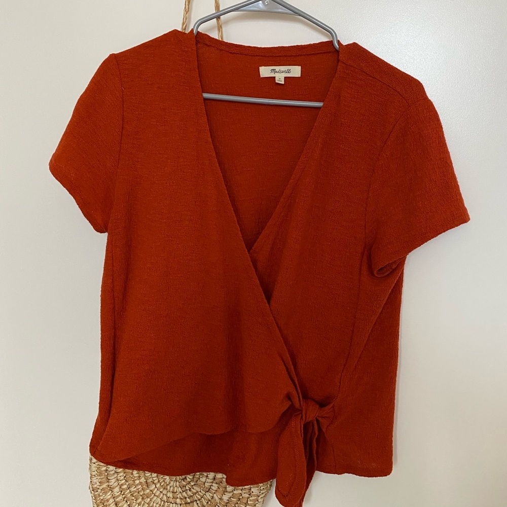 Madewell Wrap Crop Top